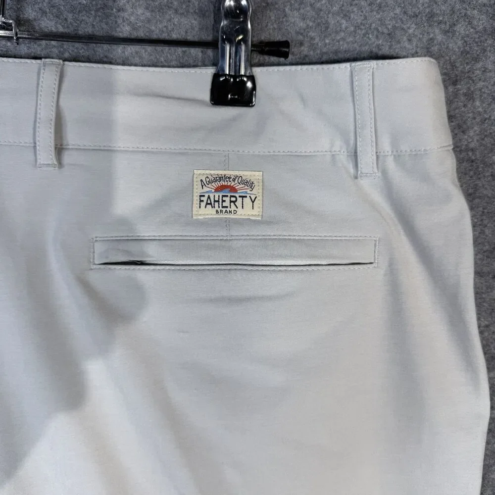 Faherty All Day Shorts Men's Light Gray‎ Casual Shorts Size 36